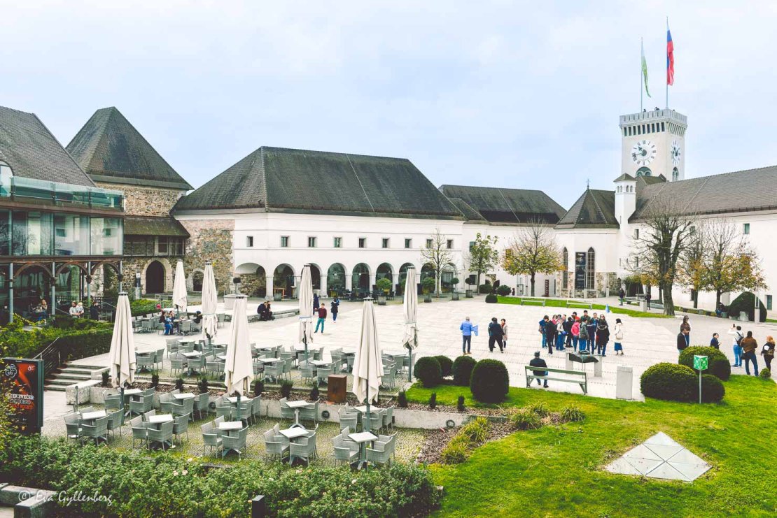 Innergården i det vita slottet 